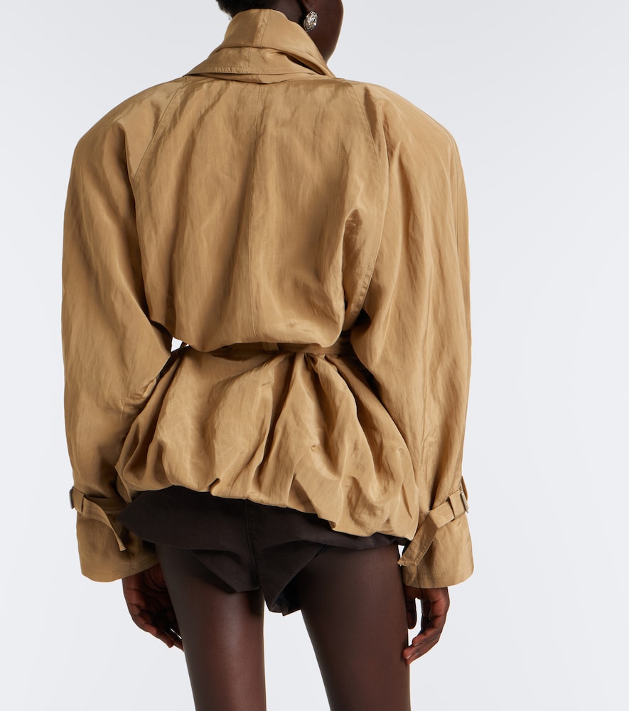Magda Butrym Belted Technical Jacket In Brown