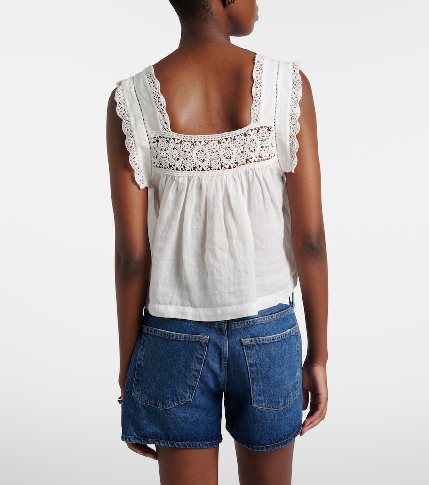 Mia Lace-Trimmed Top