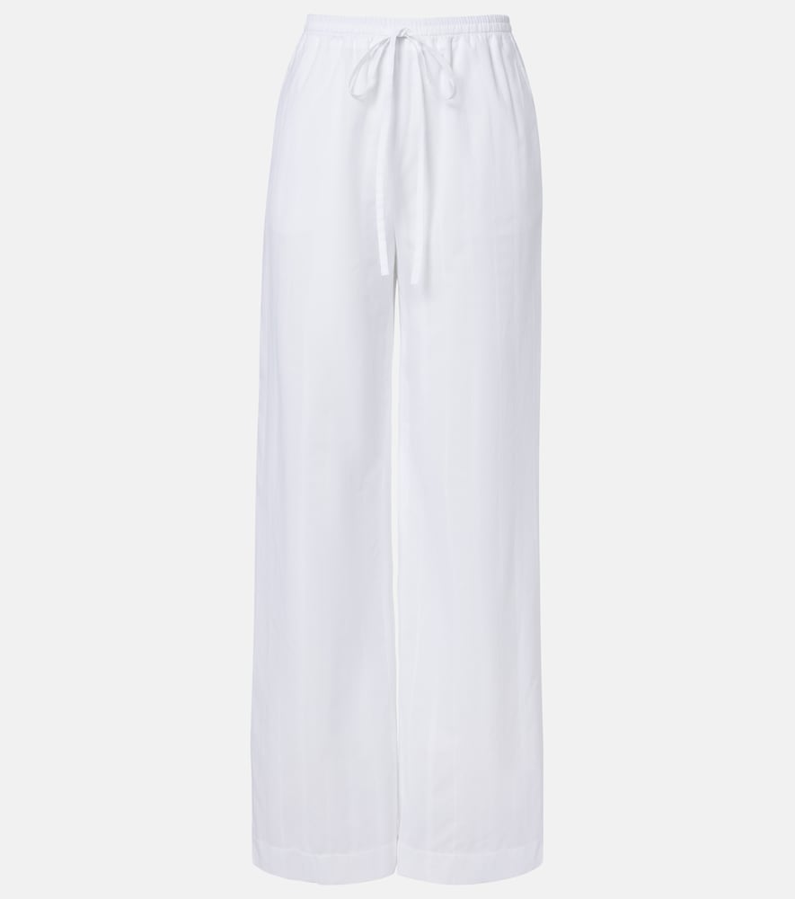 Gerade Hose Macao aus Baumwollpopeline