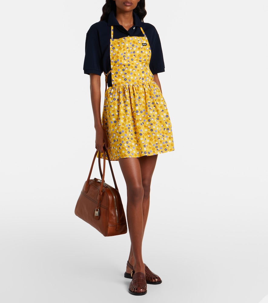  Miu Miu Miu Miu Minikleid Aus Baumwollpopeline 