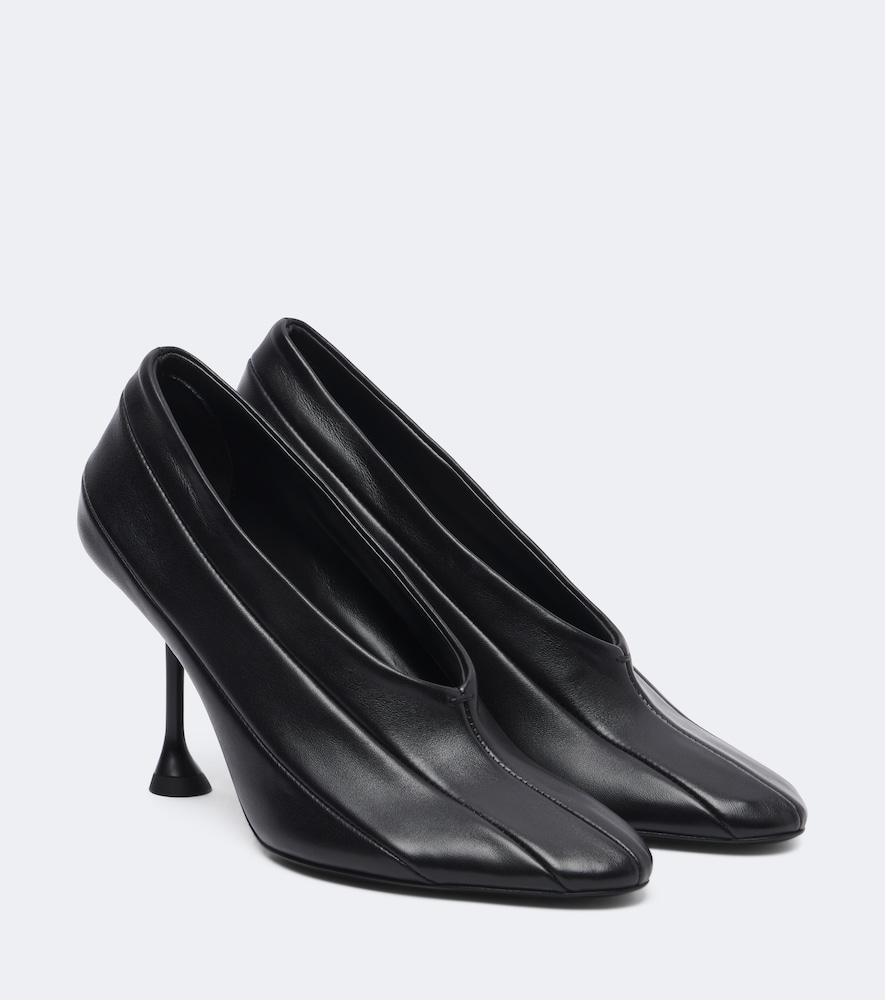 Pumps Tee aus Leder