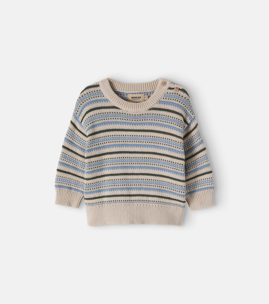 Baby – Pullover Harlow in cotone jacquard a righe