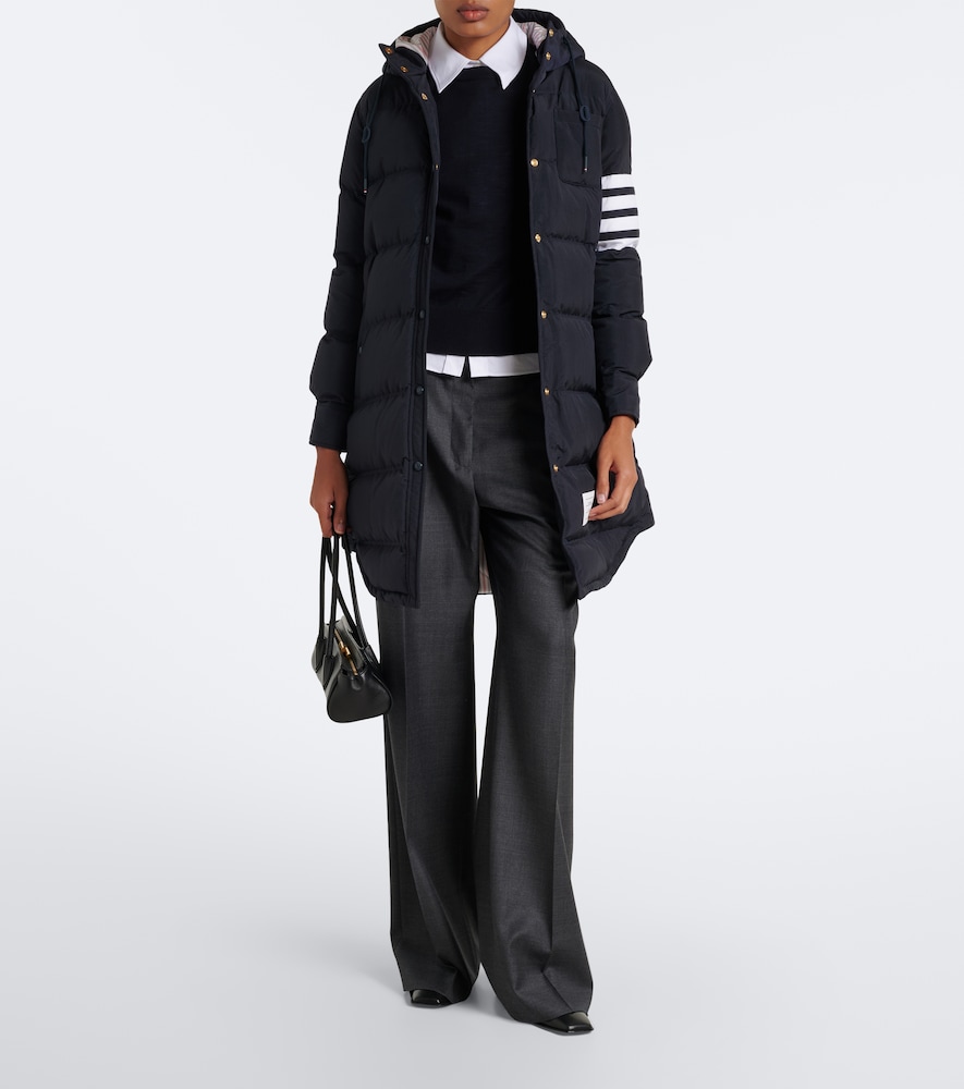 4-Bar Hooded Down Coat