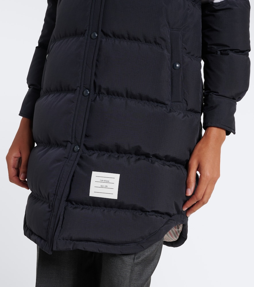 4-Bar Hooded Down Coat