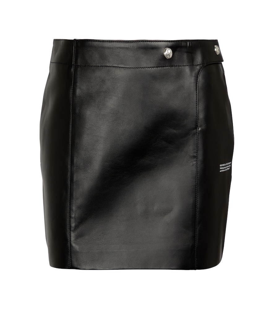 Off-White Leather miniskirt