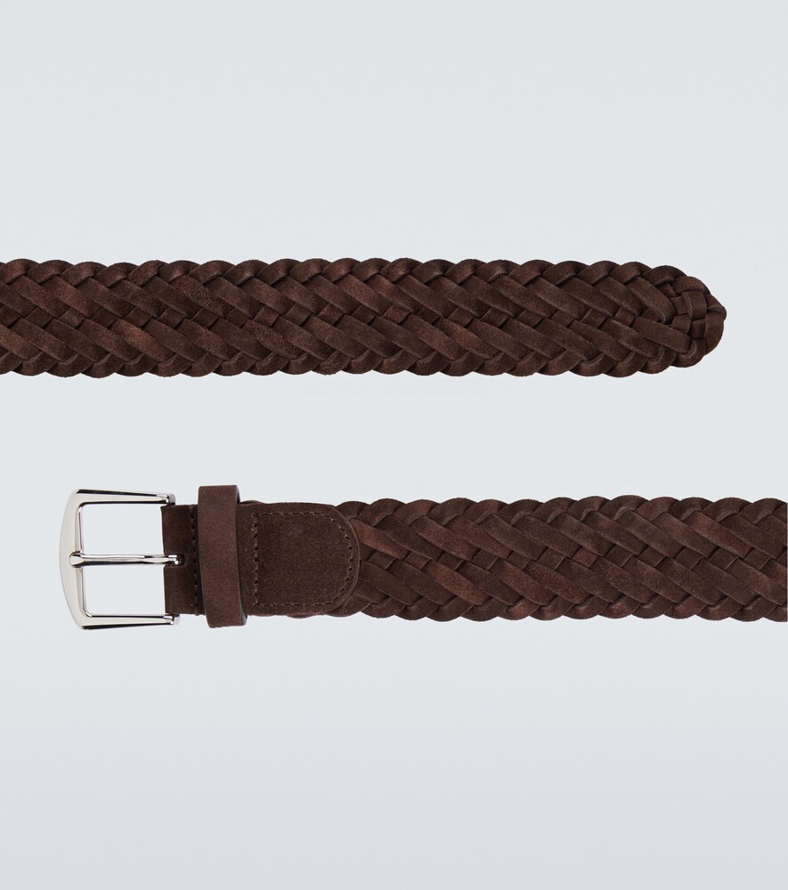  Loro Piana Loro Piana Alsavel Braided Suede Belt 