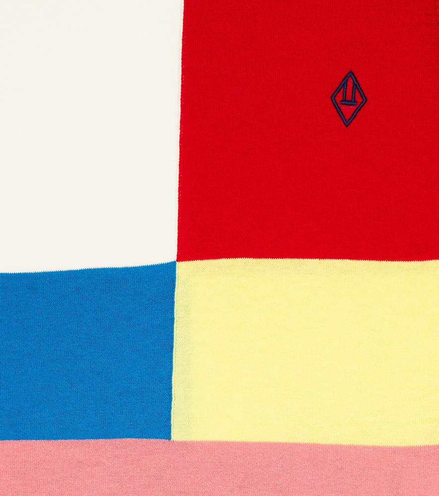 The Animals Observatory Cotton Sweater Vest In Multicolor Logo