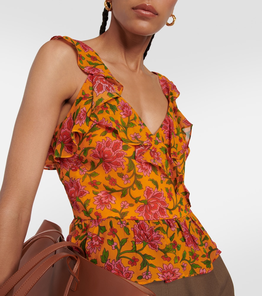  Veronica Beard Veronica Beard Floral Silk Top 