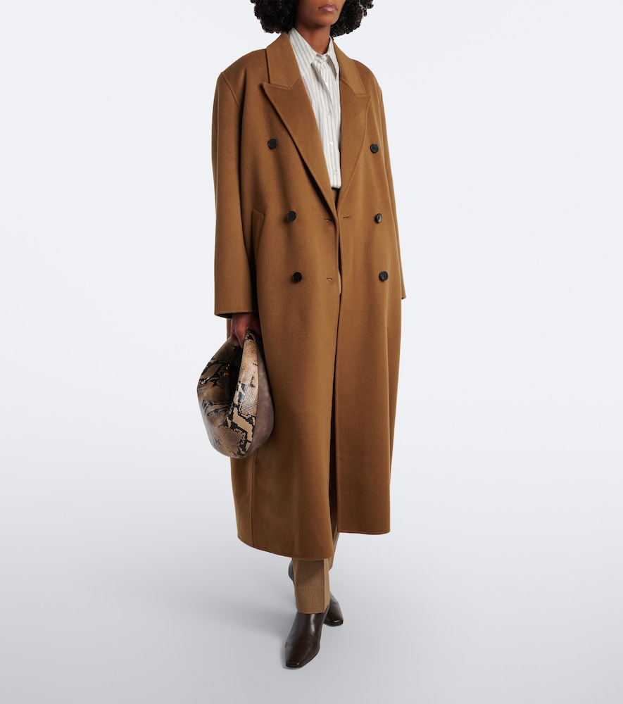 Gaia Double-Breasted Wool-Blend Coat