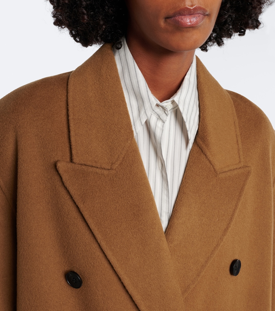 Gaia Double-Breasted Wool-Blend Coat