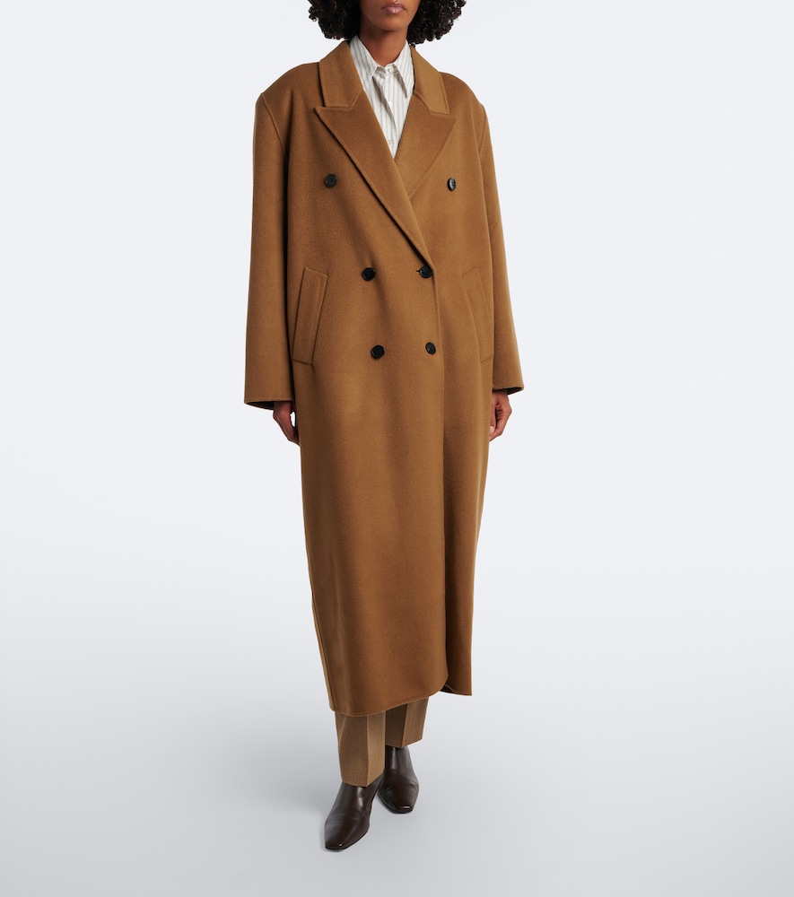 Gaia Double-Breasted Wool-Blend Coat