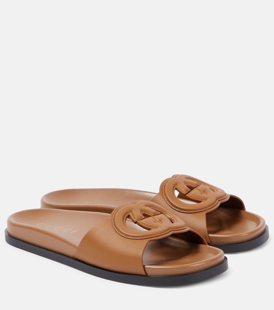 Gucci Cut leather sandals