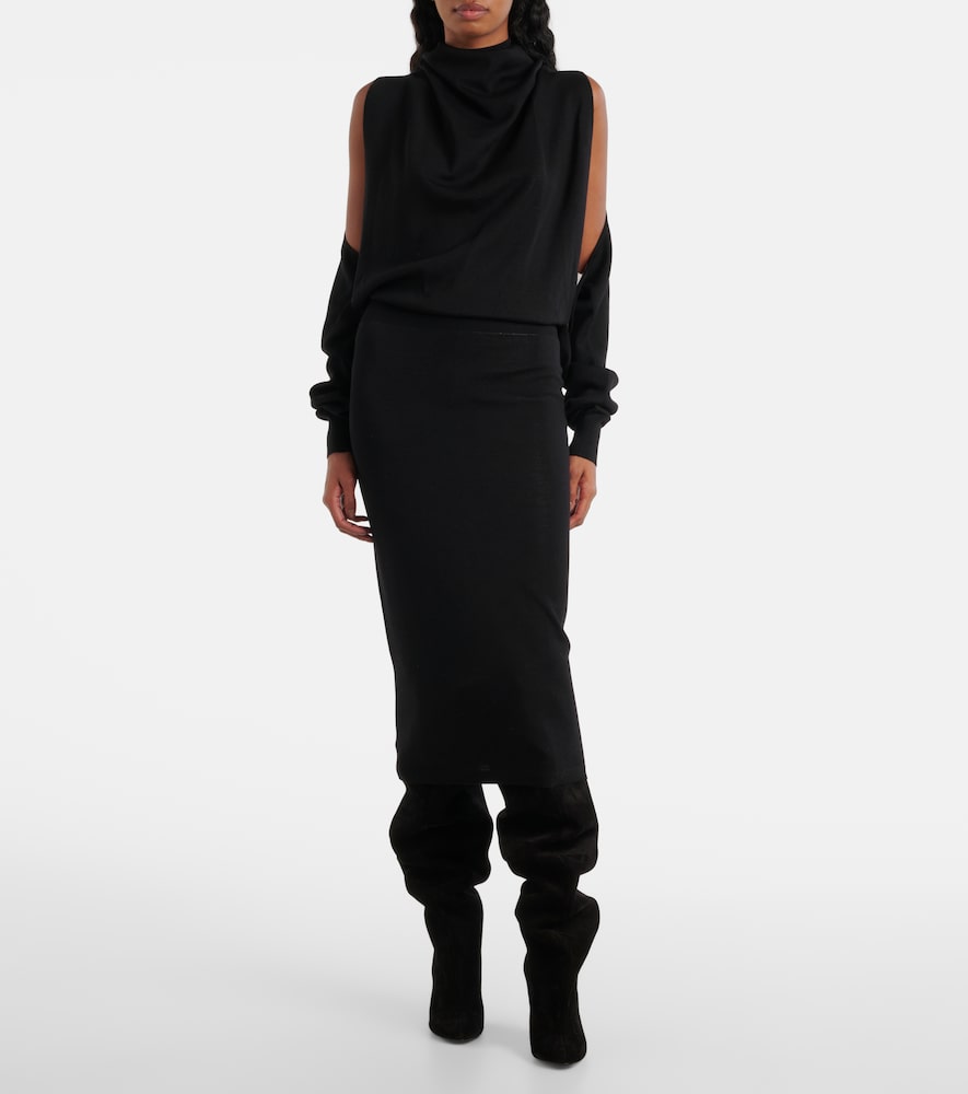  Alaia Alaia Cut Out Midi Dress 