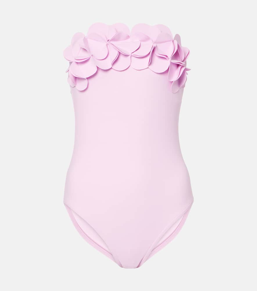 Floral bandeau swimsuit