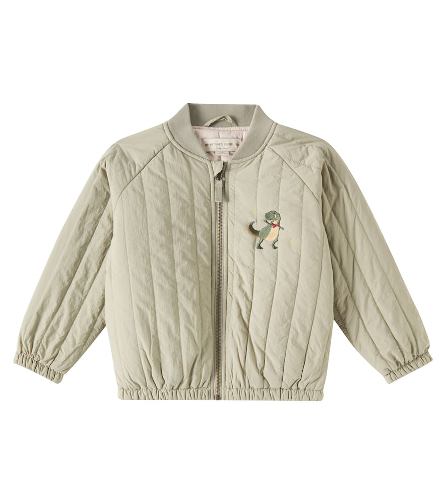 Konges Slojd Juno Embroidered Bomber Jacket In Beige