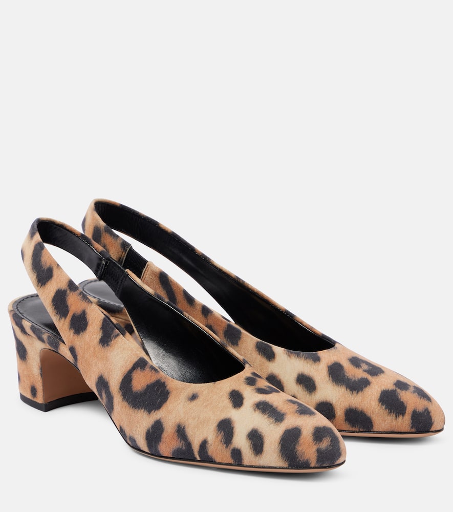 Paris Texas Lavinia 50 Leopard-print Suede Pumps In Neutrals