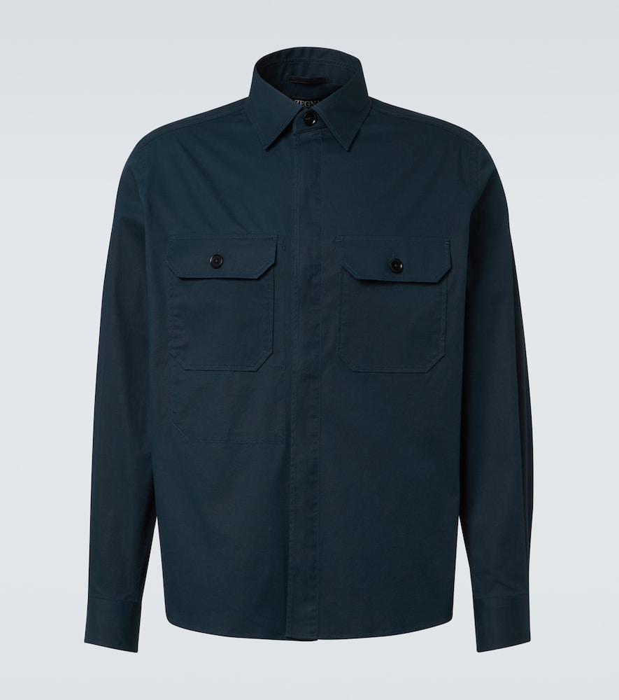 Zegna Cotton-blend overshirt
