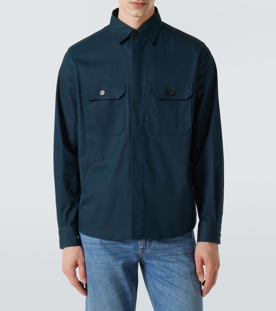  Zegna Zegna Cotton-blend Overshirt 
