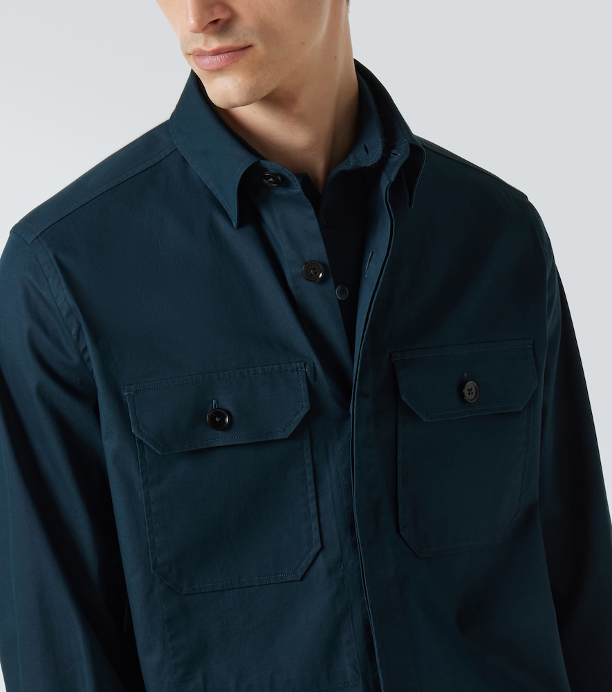  Zegna Zegna Cotton-blend Overshirt 