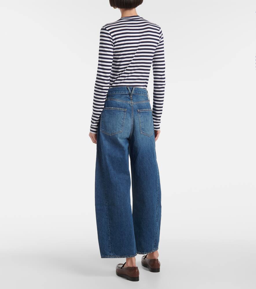Veronica Beard High-rise Barrel Jeans Ryder In Blau