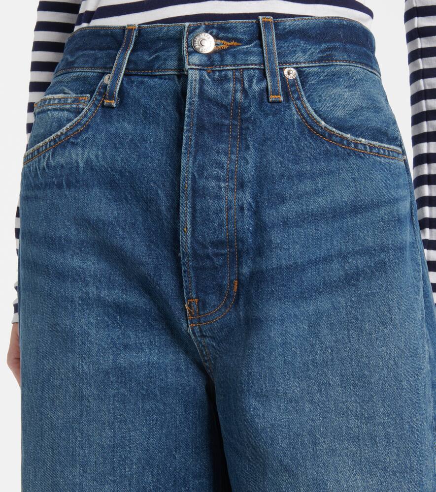 Veronica Beard High-rise Barrel Jeans Ryder In Blau