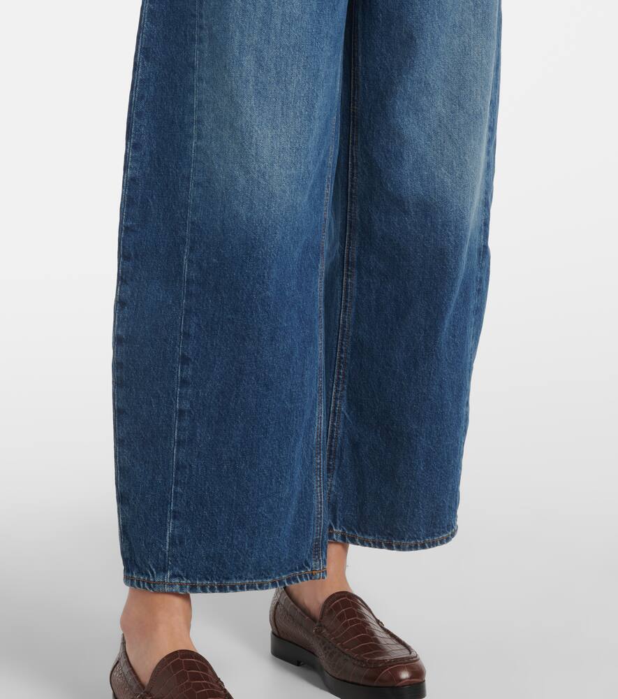 Veronica Beard High-rise Barrel Jeans Ryder In Blau