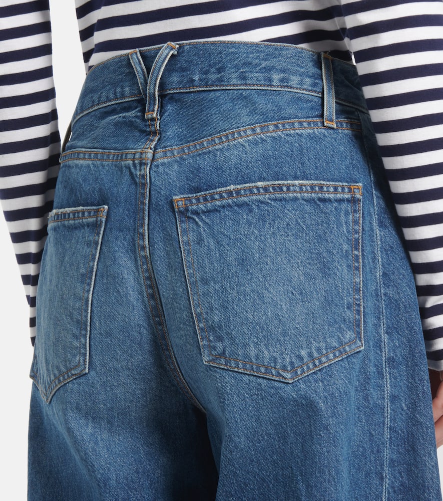 Veronica Beard High-rise Barrel Jeans Ryder In Blau