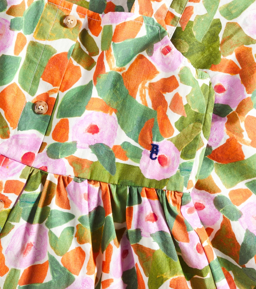 Bobo Choses Floral Cotton Dress In Multicoloured