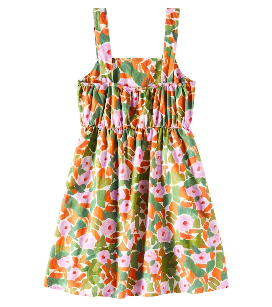 Bobo Choses Floral Cotton Dress In Multicoloured