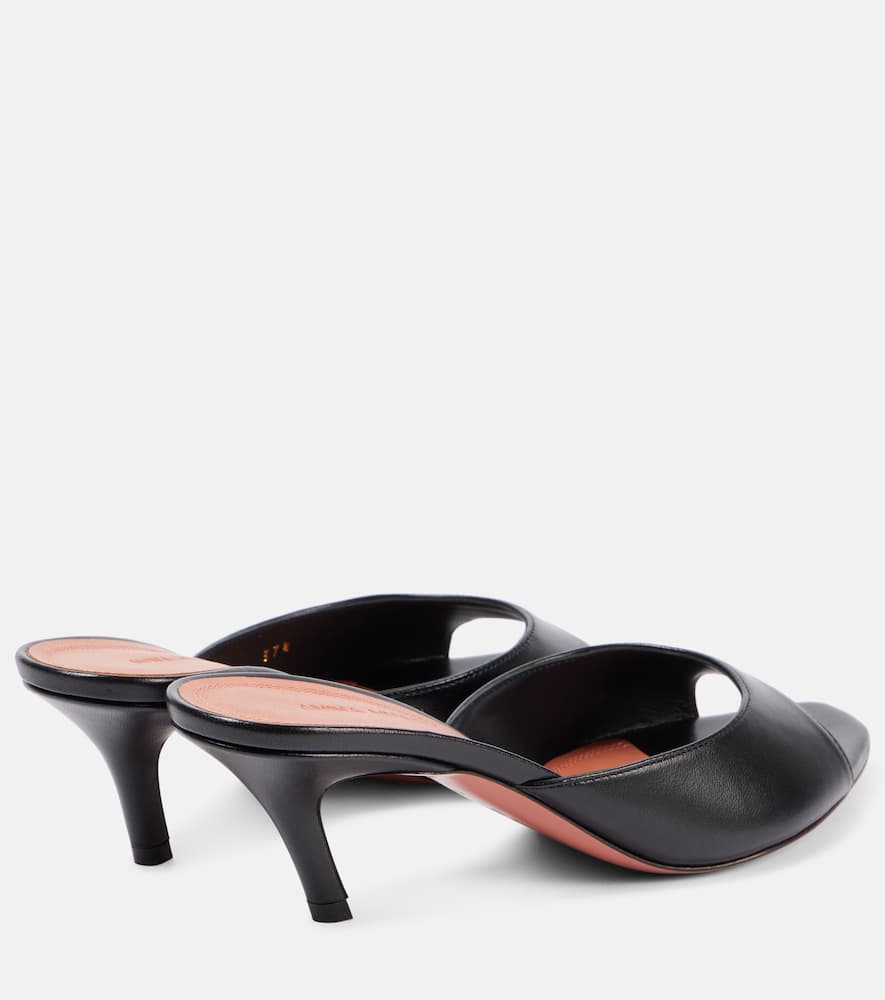 AMINA MUADDI ALEXA 60 LEATHER MULES