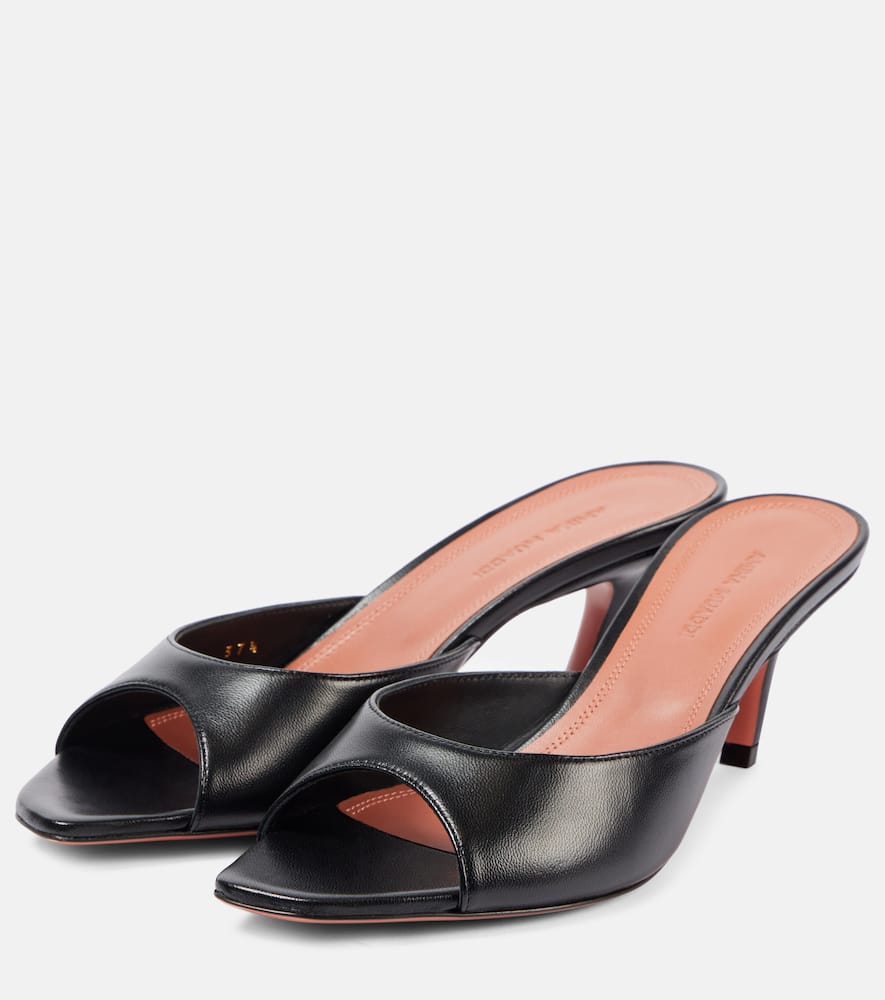 AMINA MUADDI ALEXA 60 LEATHER MULES
