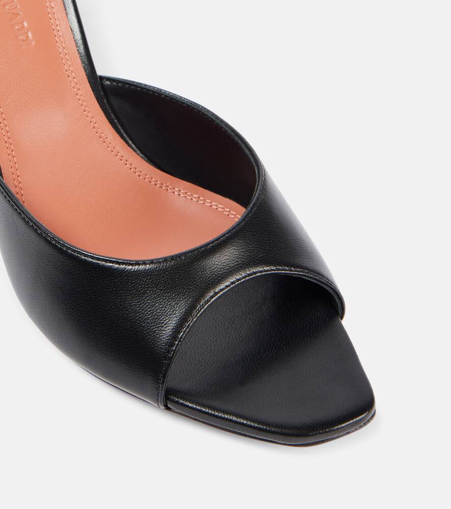 AMINA MUADDI ALEXA 60 LEATHER MULES