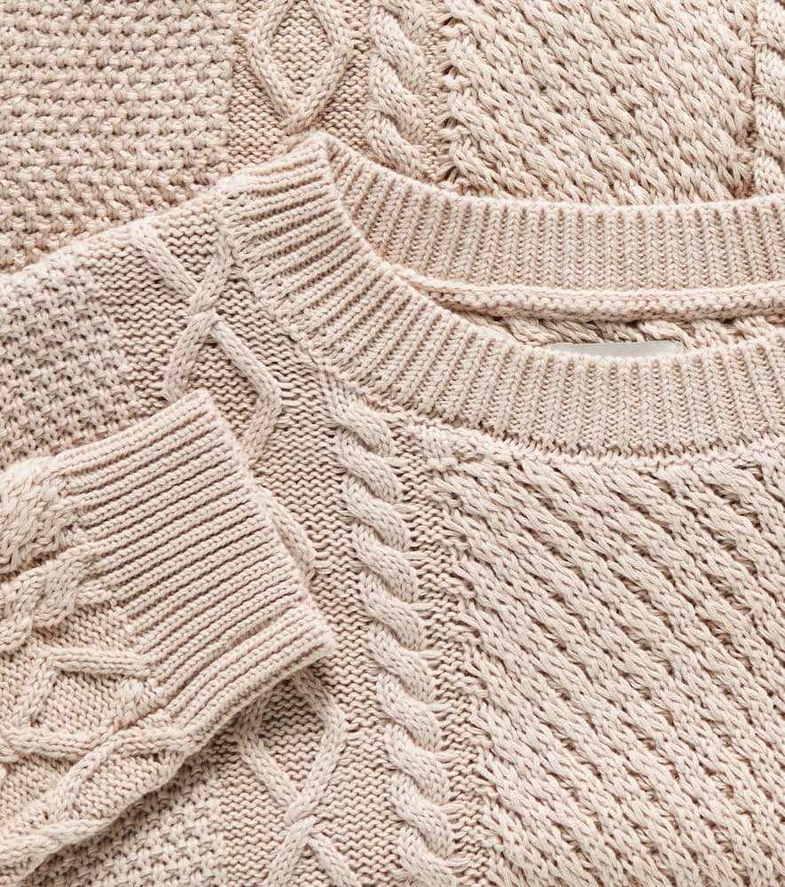 DONSJE ROMAINE CABLE-KNIT COTTON SWEATER