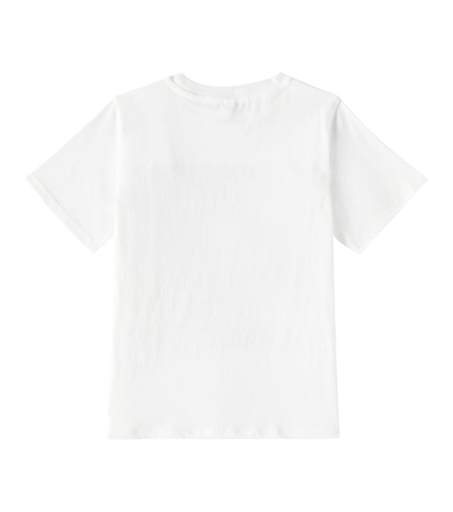 Stella Mccartney Printed Cotton Jersey T-shirt In Weiss