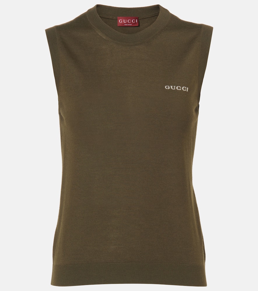 Cashmere and silk sweater vest