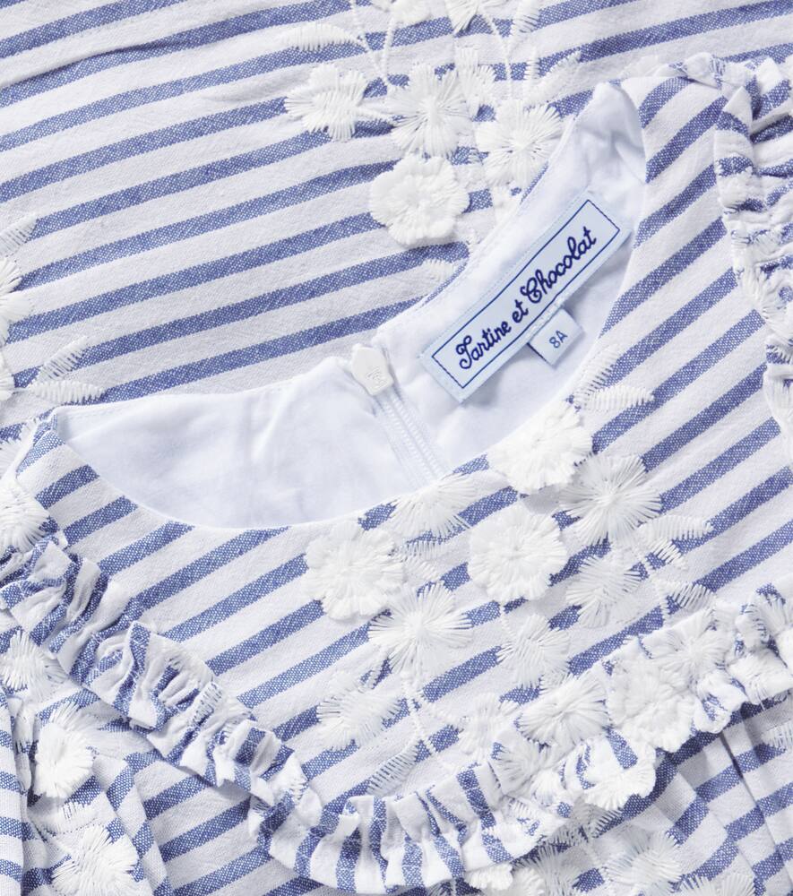 Tartine Et Chocolat Cotton-blend Top In Blue