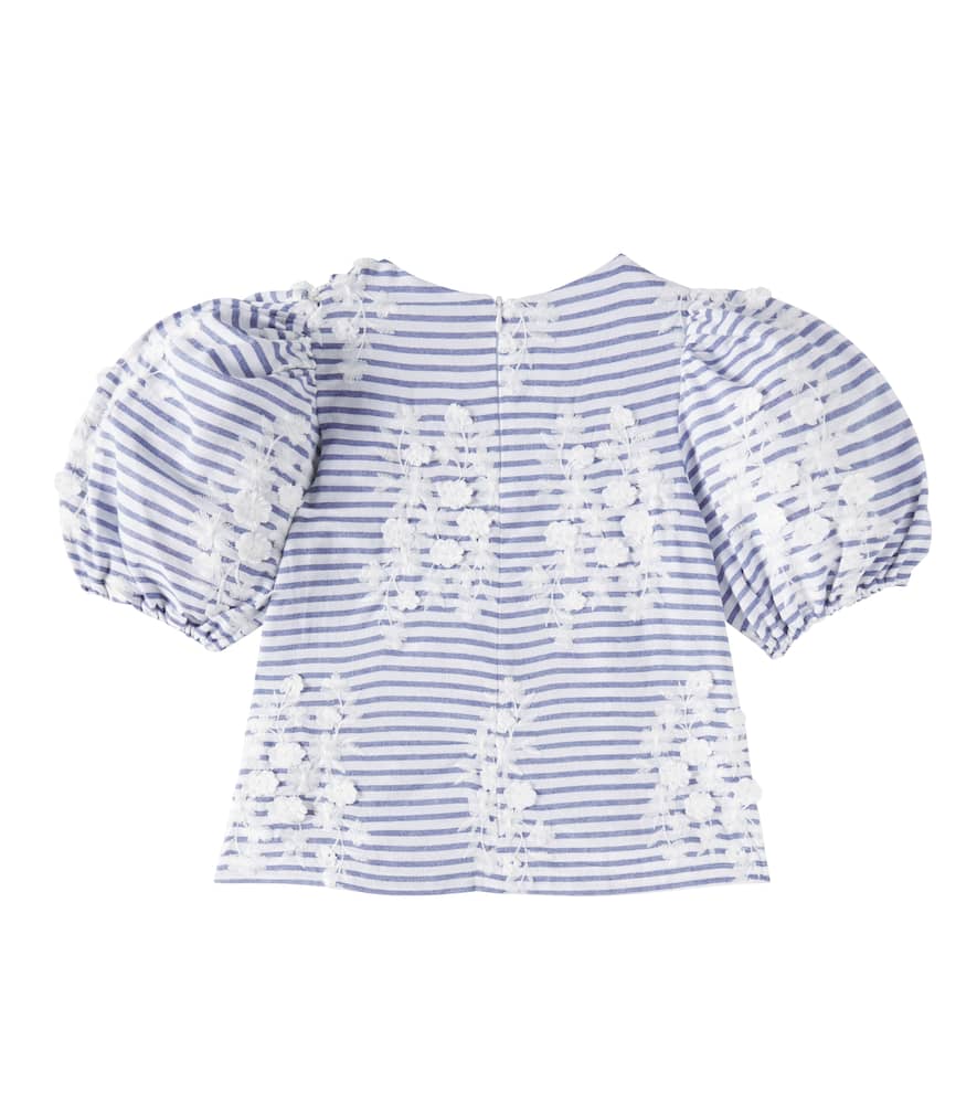 Tartine Et Chocolat Cotton-blend Top In Blue