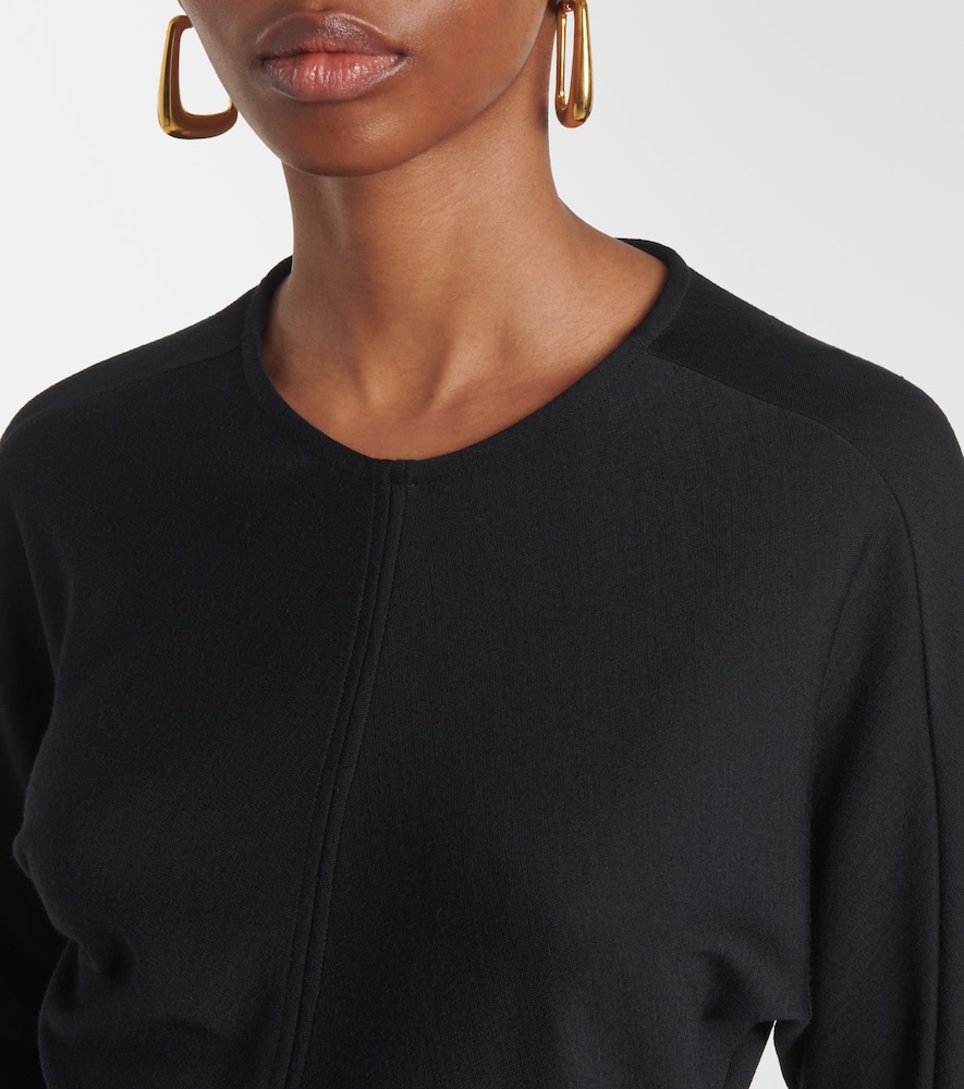 Joseph Wool Jersey Dress In Black