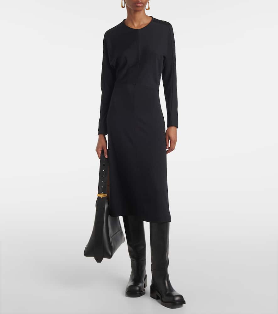 Joseph Wool Jersey Dress In Black