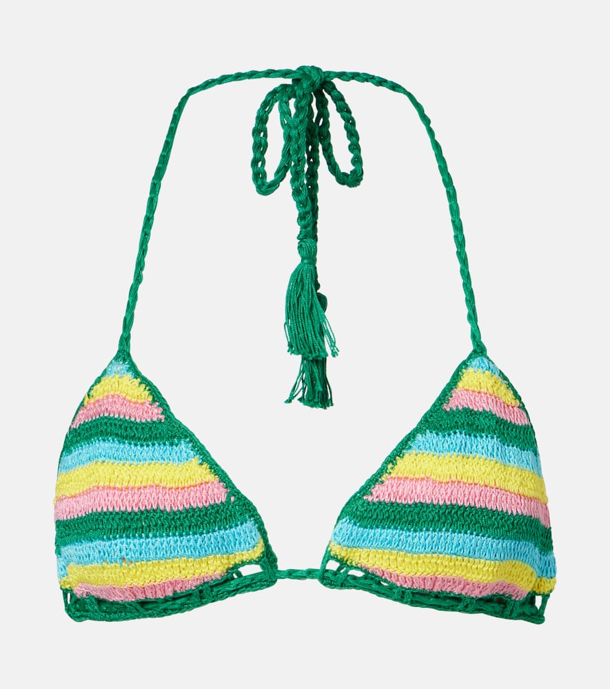 Gabrielle crochet cotton bikini top