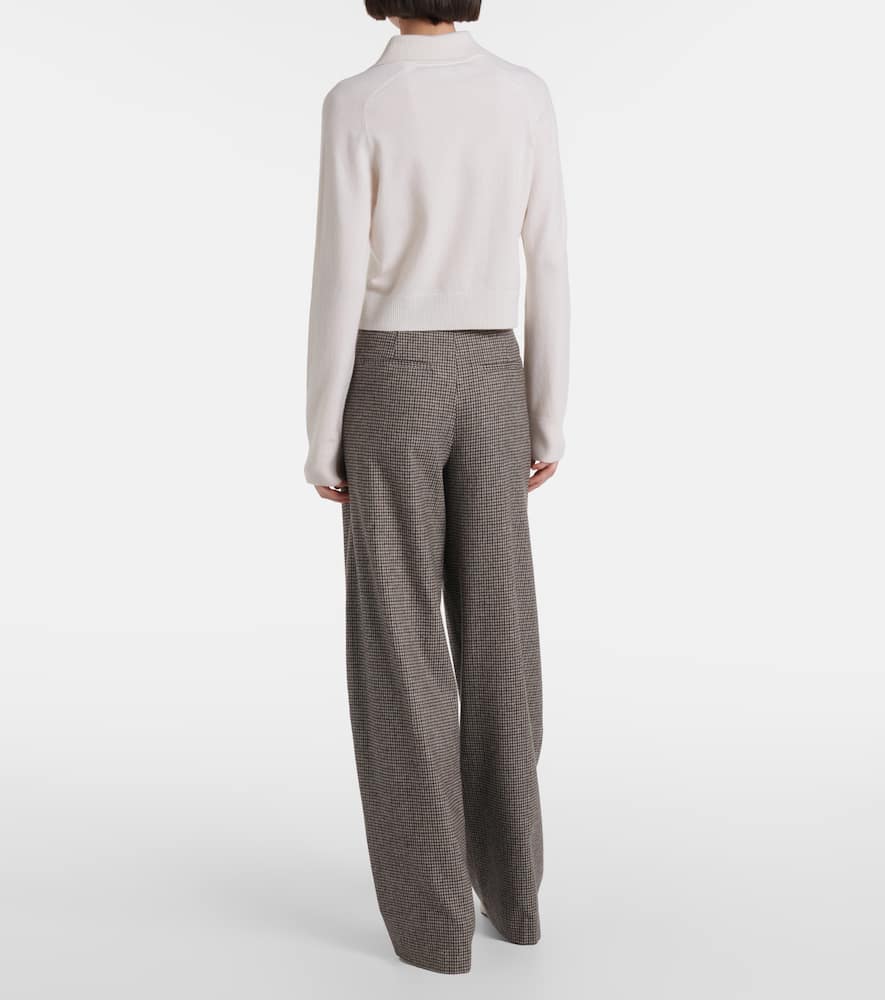 Vince Cashmere-wool Polo Cardigan In White