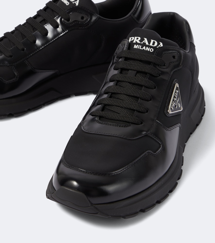  Prada Prada Re-nylon And Leather Sneakers 