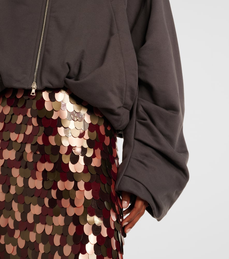 Dries Van Noten Cotton Jersey Jacket In Gray