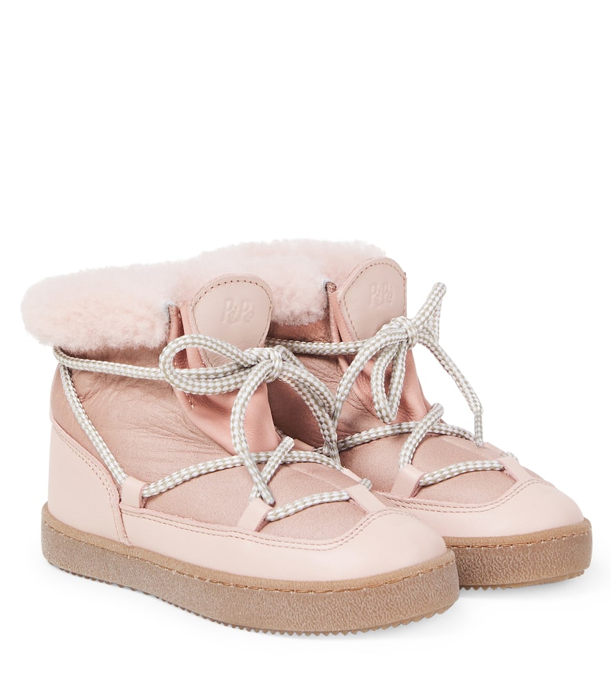 Pèpè Stiefel Aus Leder Und Veloursleder In Pink