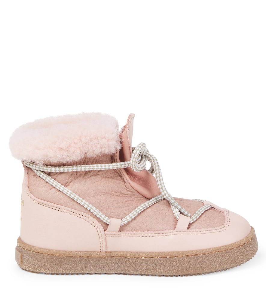 Pèpè Stiefel Aus Leder Und Veloursleder In Pink