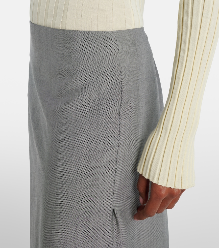 Collection Luna Wool Pencil Skirt