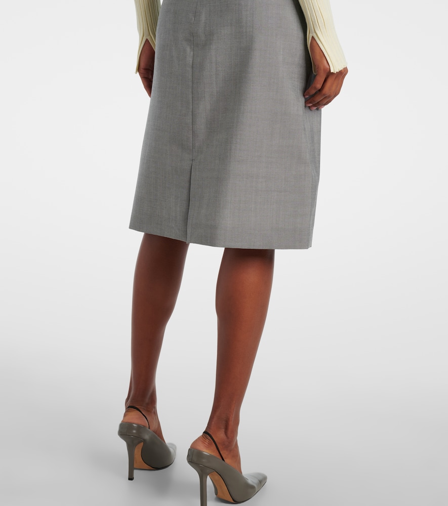 Collection Luna Wool Pencil Skirt
