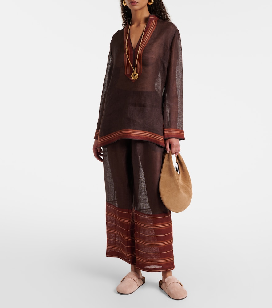 Tory Burch Sheer linen kaftan
