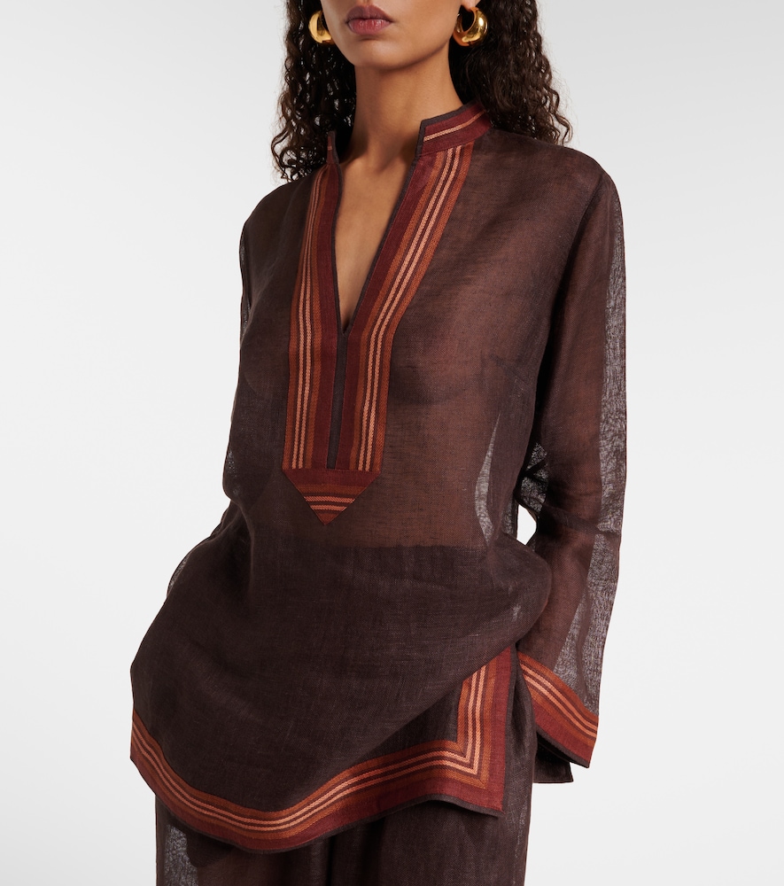  Tory Burch Tory Burch Sheer Linen Kaftan 