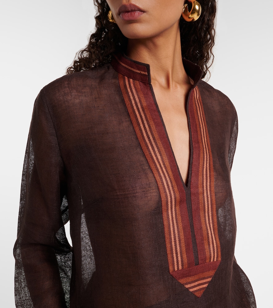  Tory Burch Tory Burch Sheer Linen Kaftan 